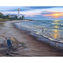 Hobi Tedarik Harika Günün Sonu Çerçeveli 50X65 Sayılarla Boyama Hobi Seti