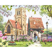 Hobi Tedarik Köy Klisesi Çerçeveli 90X110 Sayılarla Boyama Hobi Seti