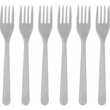 Parti Station Plastik Çatal Lüks (25 Adet) Kırmızı Sarı Mavi Mor Pembe Siyah Altın Gümüş Turuncu Yeşil