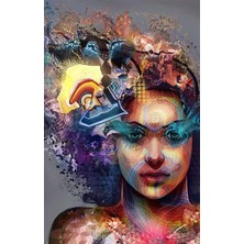 Hobi Tedarik Grafiti Kadın Çerçeveli 60X75 Sayılarla Boyama Hobi Seti