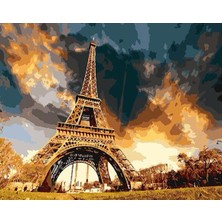 Hobi Tedarik Eyfel Yakın Manzara Çerçeveli 70X90 Sayılarla Boyama Hobi Seti
