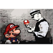 Hobi Tedarik Süper Mantar Çerçeveli 90X110 Sayılarla Boyama Hobi Seti