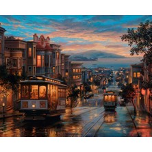 Hobi Tedarik San Francisco Çerçeveli 40X50 Sayılarla Boyama Hobi Seti