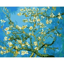 Hobi Tedarik Van Gogh Kayısı Çiçeği Çerçeveli 50X65 Sayılarla Boyama Hobi Seti