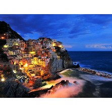 Hobi Tedarik Deniz ve Gece Manzarası Çerçeveli 50X65 Sayılarla Boyama Hobi Seti