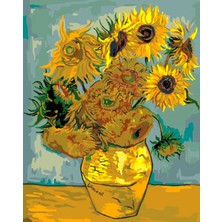 Hobi Tedarik Van Gogh'un Ayçiçekleri Çerçeveli 50X65 Sayılarla Boyama Hobi Seti
