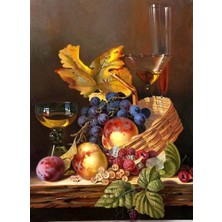 Hobi Tedarik Meyve Şöleni Çerçeveli 50X65 Sayılarla Boyama Hobi Seti