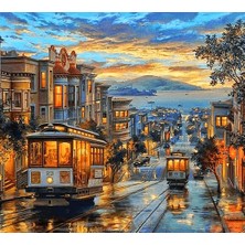 Hobi Tedarik San Francisco Çerçeveli 50X65 Sayılarla Boyama Hobi Seti