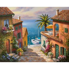 Hobi Tedarik Deniz Sokak Çerçeveli 70X90 Sayılarla Boyama Hobi Seti