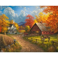 Hobi Tedarik Çiftlik Köy Çerçeveli 70X90 Sayılarla Boyama Hobi Seti