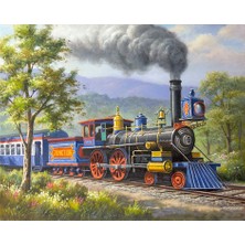 Hobi Tedarik Sonbahar Ekspresi Çerçeveli 70X90 Sayılarla Boyama Hobi Seti