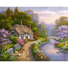 Hobi Tedarik Köy Evi 2 Çerçeveli 90X110 Sayılarla Boyama Hobi Seti