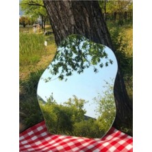 Evcazım Asimetrik Dekoratif Çerçevesiz Makyaj Duvar Boy Aynası Bulut Cloud Mirror