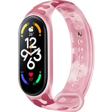 Bilişim Aksesuar Xiaomi Mi Band 7 Akıllı Bileklik Transparan Kamuflaj Saat Kordonu (Saat Içermez Sadece Kordondur)