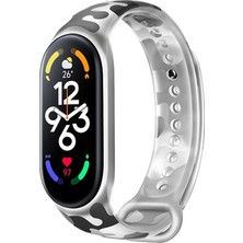 Bilişim Aksesuar Xiaomi Mi Band 7 Akıllı Bileklik Transparan Kamuflaj Saat Kordonu (Saat Içermez Sadece Kordondur)