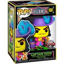 Funko Pop Figür Disney: Villains- Captian Hook(Blacklight)