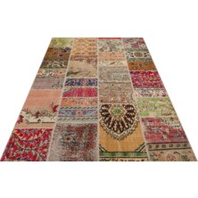 Sempati Halı Özel Patchwork Eskitme El Dokuma Halı
