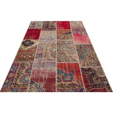 Sempati Halı Klasik Modern Patchwork Eskitme El Dokuma Halı