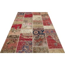 Sempati Halı Patchwork Eskitme El Dokuma Halı