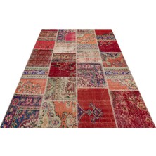 Sempati Halı Klasik Modern Patchwork Eskitme El Dokuma Halı