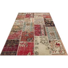 Sempati Halı Eskitme Patchwork  El Dokuma Halı 