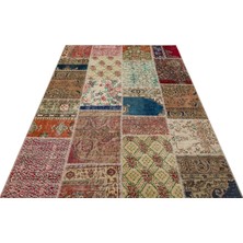 Sempati Halı Klasik Modern Patchwork Eskitme El Dokuma Halı