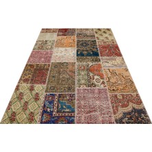 Sempati Halı Özel Patchwork El Dokuma Eskitme Halı