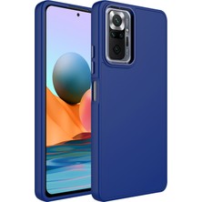 Kny Xiaomi Redmi Note 10 Pro Kılıf Metal Kamera Koruma Çerçeveli Mat Luna Silikon