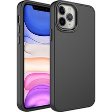 Kny Apple Iphone 13 Pro Max Kılıf Metal Kamera Koruma Çerçeveli Mat Luna Silikon