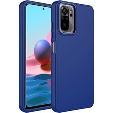 Pilanix Xiaomi Redmi Note 10S Kılıf Metal Kamera Koruma Çerçeveli Mat Luna Silikon