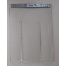 Buycobox Köpek Kulübe Kapısı İçin Perde; Kış Soğuğundan, Kardan, Yağmurdan, Rüzgardan Korunma Şeffaf Büyük 40X70CM