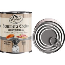 Prochef 20 Adet Gourmet's Choice Av Köpeği Maması | 415 gr Somon Balıklı & Kuzu Etli Konserve Yaş Mama