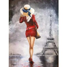 Hobi Tedarik Eyfel Ziyareti Çerçeveli 60X75 Sayılarla Boyama Hobi Seti
