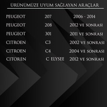 DNC Auto Part Peugeot 207,208,301, Citroen C3,c4 Için El Fren Düğmesi