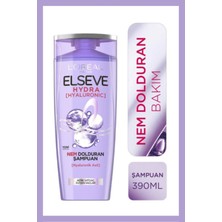 Elseve Hydra [Hyaluronic] Nem Dolduran Şampuan 390ml Ve Nemi Hapseden Saç Bakım Kremi 390ml