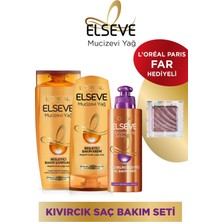 Elseve Mucizevi Yağ Bakım Şampuanı 450 Ml & Bakım Kremi 360 Ml & Bukle Belirginleştirici Saç Bakım