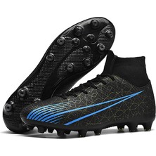 Leipae Artı Boyutu Futbol Kramponları Erkekler Hafif Futbol Botları Profesyonel Unisex Yüksek Bilek Futbolu Ag/fg (Yurt Dışından)