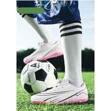 Leipae Genç Çocuk Futbol Ayakkabısı Kaymaz Tf Erkek Kız Açık Çim Krampon (Yurt Dışından)