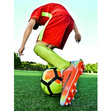 Leipae Futbol Ayakkabıları Fg/ag Bağcıklı Krampon Açık Ultralight Kaymaz Yüksek Ayak Bileği Kramponları (Yurt Dışından)