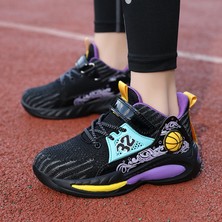 Leipae Çocuk Basketbol Ayakkabıları Boys Sneakers Çocuklar Için Kaymaz Spor Ayakkabıları (Yurt Dışından)