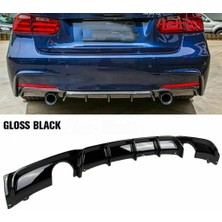 Drs Tuning Bmw F30 (2012-2018) M Performance Sağ Sol Tek Çıkış Difüzör (Parlak Siyah)