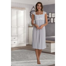 Effortt Kadın Hamile Lohusa Yazlık Dantelli Gecelik 2304