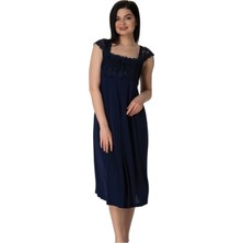 Effortt Kadın Hamile Lohusa Yazlık Dantelli Gecelik 2304