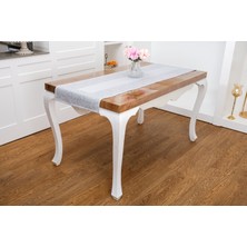 Finezza Ayda Jakar Polyester Kumaş Gri Runner 45X150 cm - 1417