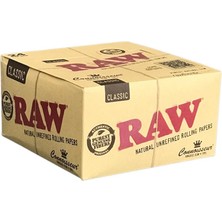 Raw Classic Organık Zıvanalı Kıng Sıze Kağıt Box 24X33+33