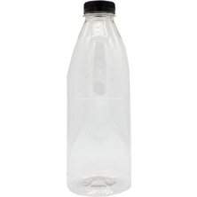 Mbk Ambalaj 500ML Pet Yuvarlak Şişe ve Siyah Kapak(75 Adet)