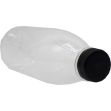 Mbk Ambalaj 650ML Pet Yuvarlak Şişe ve Siyah Kapak(6 Adet)