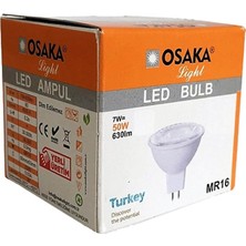 Osaka 7W LED Ampul 220V Gu5.3 Duylu Gunışığı Işık