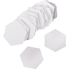 Peri Store PeriStore 100 Adet Altıgen Şablon Patchwork Kağıt Kapitone Dikiş El Sanatları Dıy
