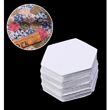 Peri Store PeriStore 100 Adet Altıgen Şablon Patchwork Kağıt Kapitone Dikiş El Sanatları Dıy